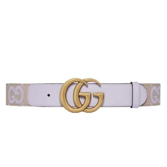 Gucci Marmont Jumbo GG Lavender Belt Leather and Canvas main image 5